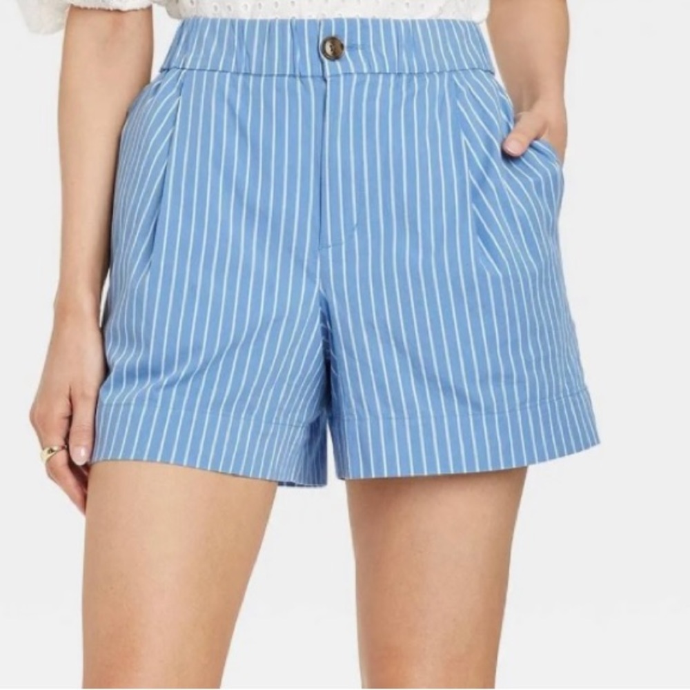 COPY - A New Day Stripes Blue Shorts